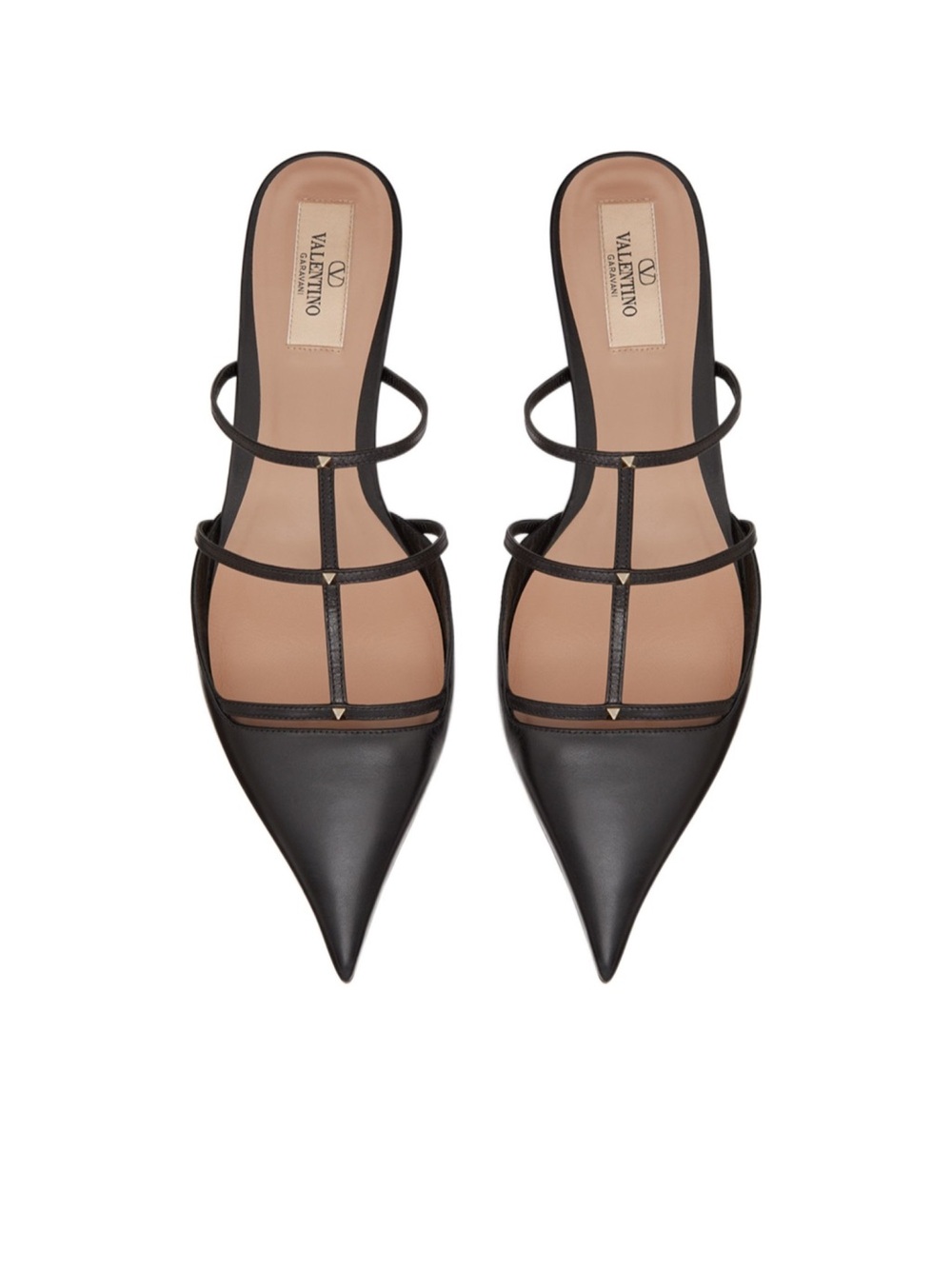Valentino Wispy Pointed Toe Slip-On Mules